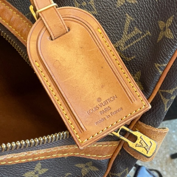 Vintage Louis Vuitton Monogram Sac Souple 45 Square Duffle Travel Bag Carryon - Picture 6 of 7